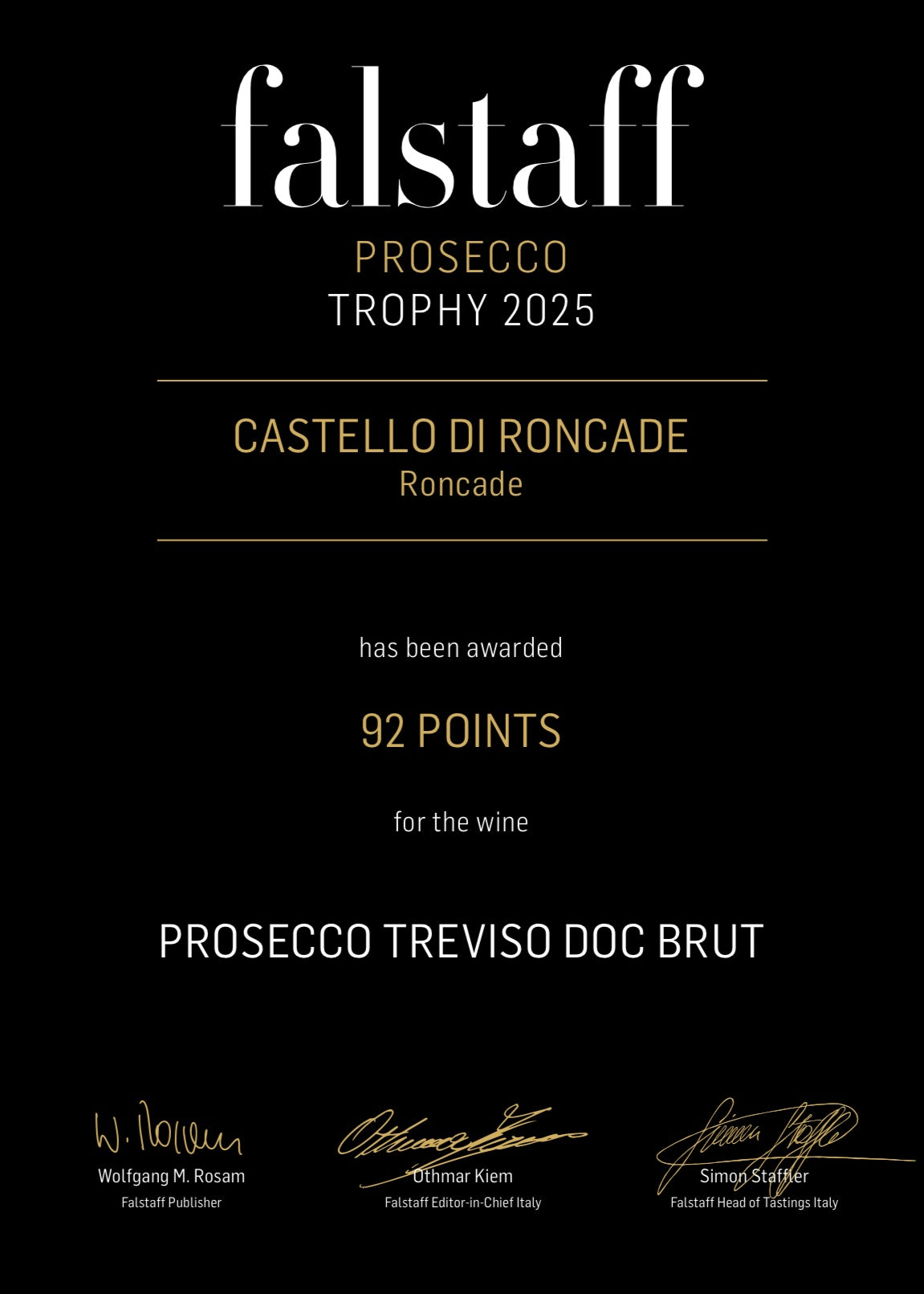 Castello di Roncade Prosecco Brut D.O.C. Treviso 11,5% vol.